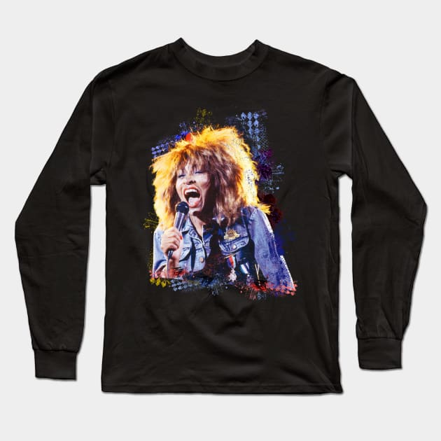 Tina Turner Long Sleeve T-Shirt by TesieAraa